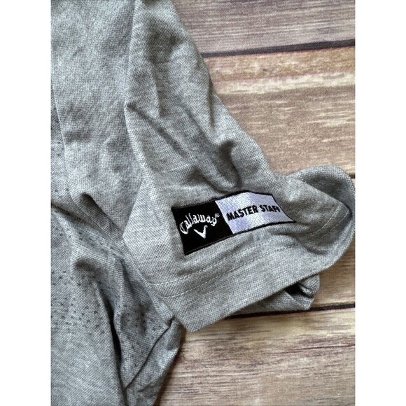 Travis Mathew Golf Polo Shirt Mens Size Large Gray Callaway Masters - Picture 2 of 9